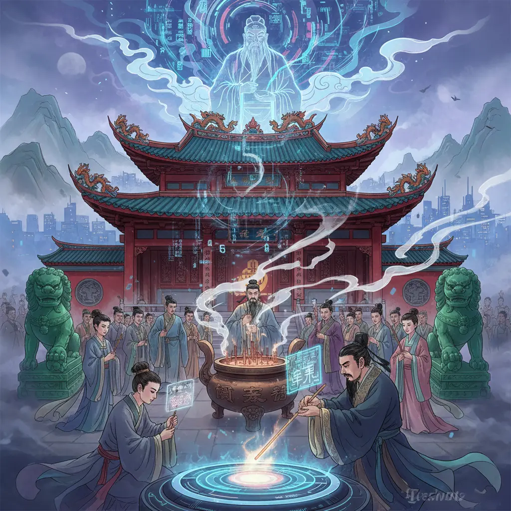 道教問神 - 城隍廟