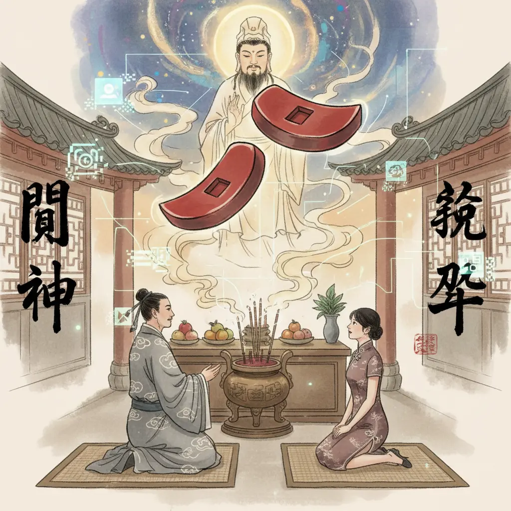 道教問神 - 筊杯